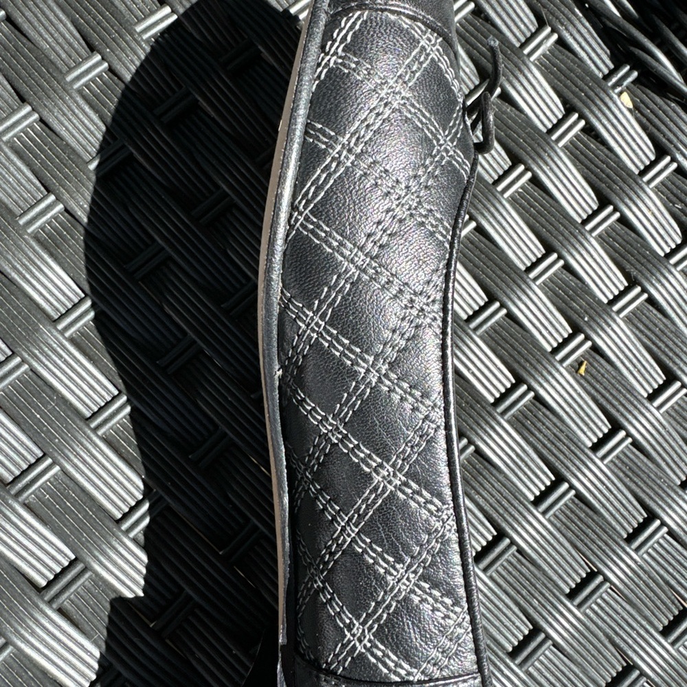 Chanel new in box mocassins black with light grey stitch. Very nice.